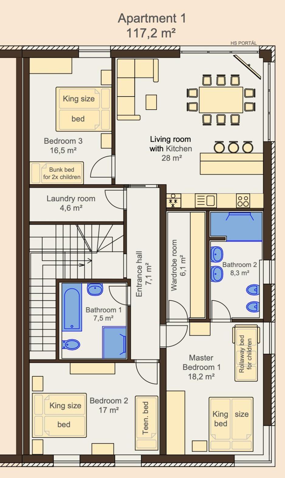 Familyvilla, New 4 Luxury Big Apartments, Parking Apartament *